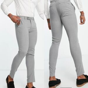ASOS Men's Gray Dress Pants
